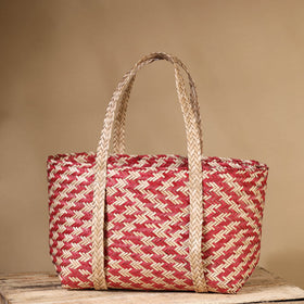  Handmade Water Hyacinth Shoulder Bag from Assam 