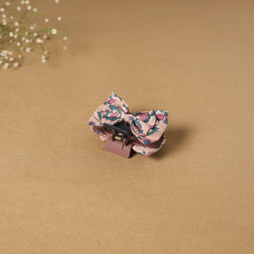 Pink - handmade women’s bow hair claw clip 14 - handcrafted