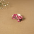 Pink - handmade women’s bow hair claw clip 31 - handcrafted