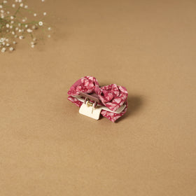 Pink - handmade women’s bow hair claw clip 31 - handcrafted