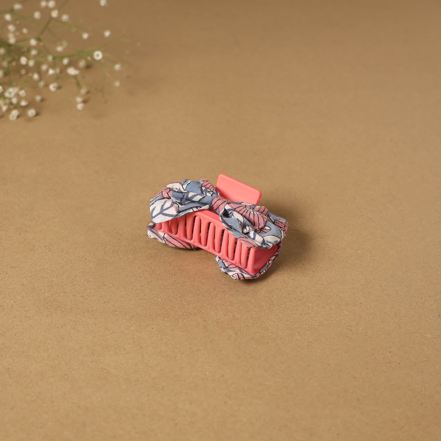 Pink - handmade women’s bow hair claw clip 40 - handcrafted