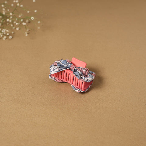 Pink - handmade women’s bow hair claw clip 40 - handcrafted