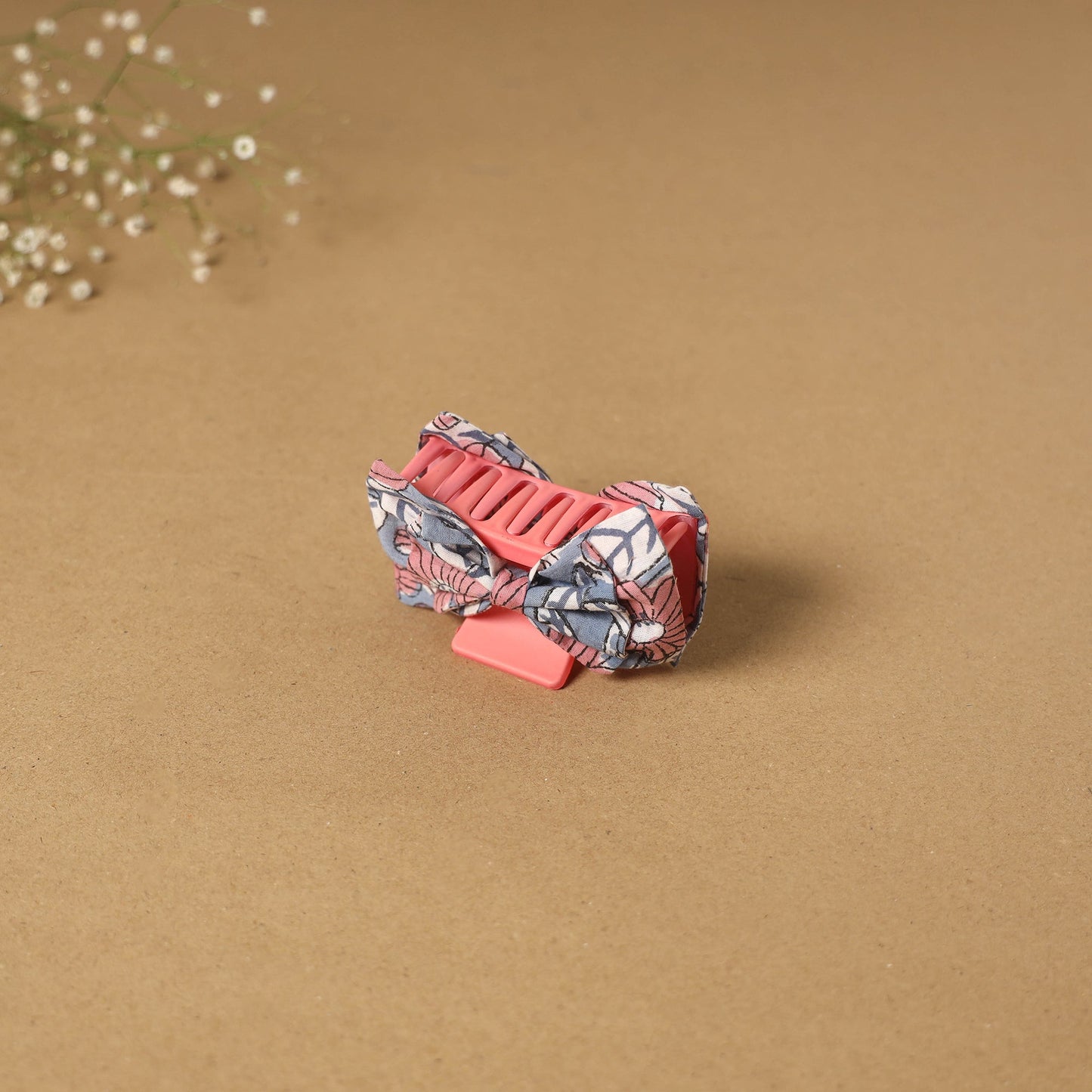 Pink - handmade women’s bow hair claw clip 40 - handcrafted