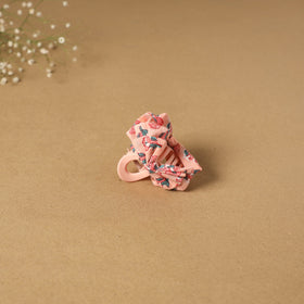 Pink - handmade women’s bow hair claw clip 49 - handcrafted