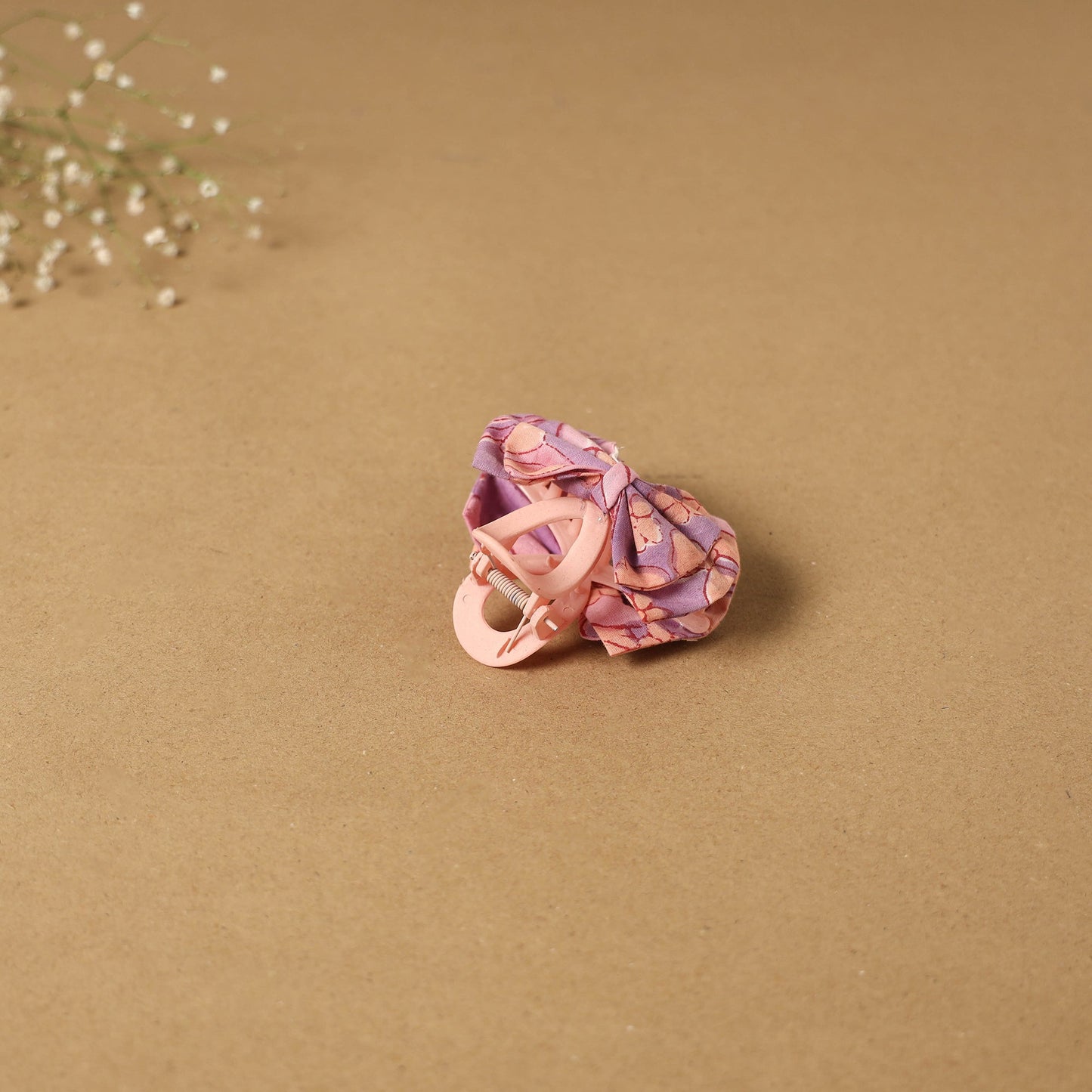 Pink - handmade women’s bow hair claw clip 67 - handcrafted