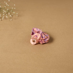 Pink - handmade women’s bow hair claw clip 67 - handcrafted