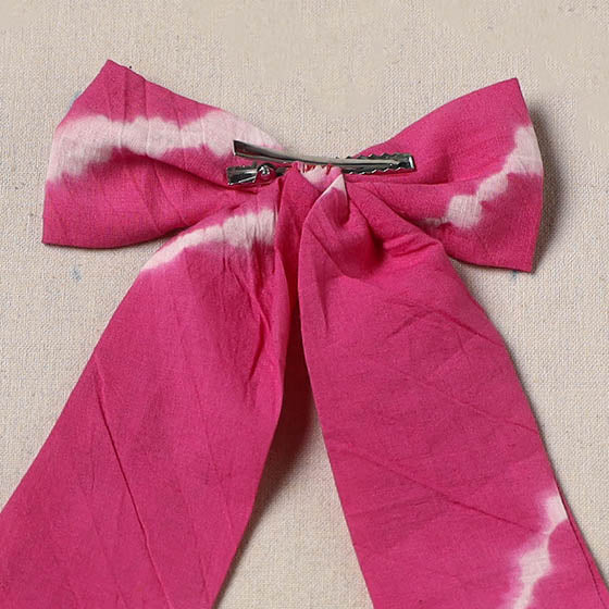 Handmade women’s bow hair clip 41 - handcrafted