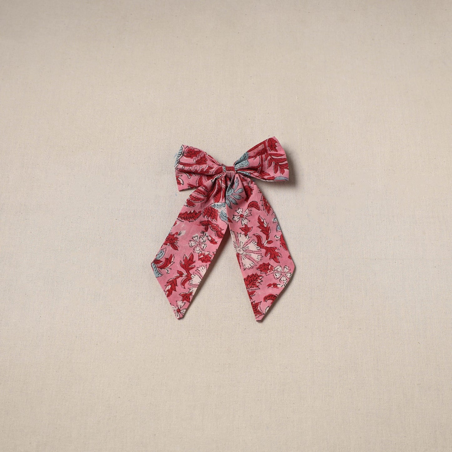 Pink - handmade women’s bow hair clip 88 - handcrafted