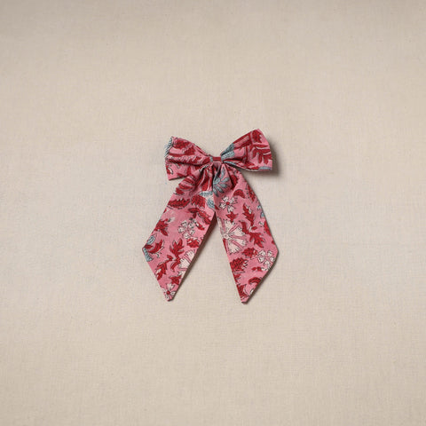 Pink - handmade women’s bow hair clip 88 - handcrafted