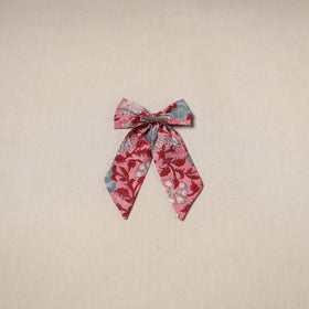 Pink - handmade women’s bow hair clip 88 - handcrafted