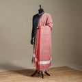 Peach - handspun handloom buti natural dyed cotton