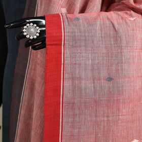 Peach - handspun handloom buti natural dyed cotton
