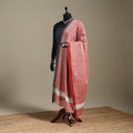 Peach - handspun handloom buti natural dyed cotton