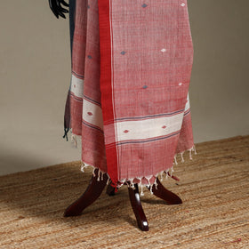 Peach - handspun handloom buti natural dyed cotton