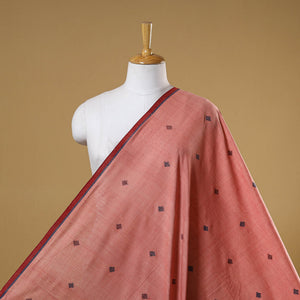 Pink - handspun handloom natural dyed cotton buti