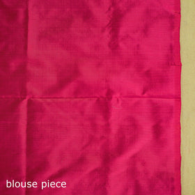 Pink - handspun handloom silk pochampally patola ikat saree