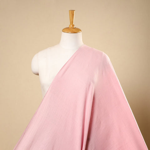 Pink - handwoven organic kala cotton fabric 05 - handcrafted