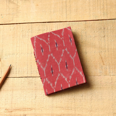  Ikat Fabric Cover Handmade Paper Notebook 