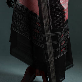Ikat handloom cotton sambalpuri dupatta 08 - handcrafted