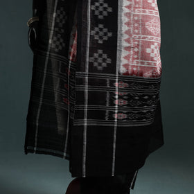 Ikat handloom cotton sambalpuri dupatta 19 - handcrafted