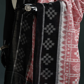 Ikat handloom cotton sambalpuri dupatta 19 - handcrafted