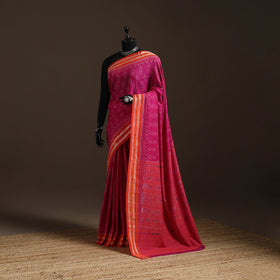 Ikat handloom cotton sambalpuri saree 02 - handcrafted