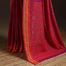 Ikat handloom cotton sambalpuri saree 02 - handcrafted
