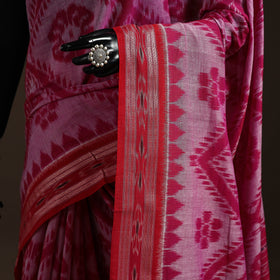 Ikat handloom cotton sambalpuri saree 09 - handcrafted