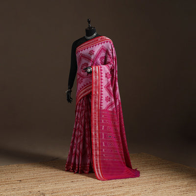 Ikat handloom cotton sambalpuri saree 09 - handcrafted