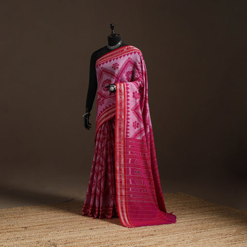 Ikat handloom cotton sambalpuri saree 09 - handcrafted