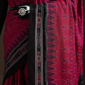 Ikat handloom cotton sambalpuri saree 17 - handcrafted