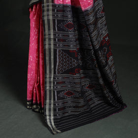 Ikat handloom cotton sambalpuri saree with blouse piece 01