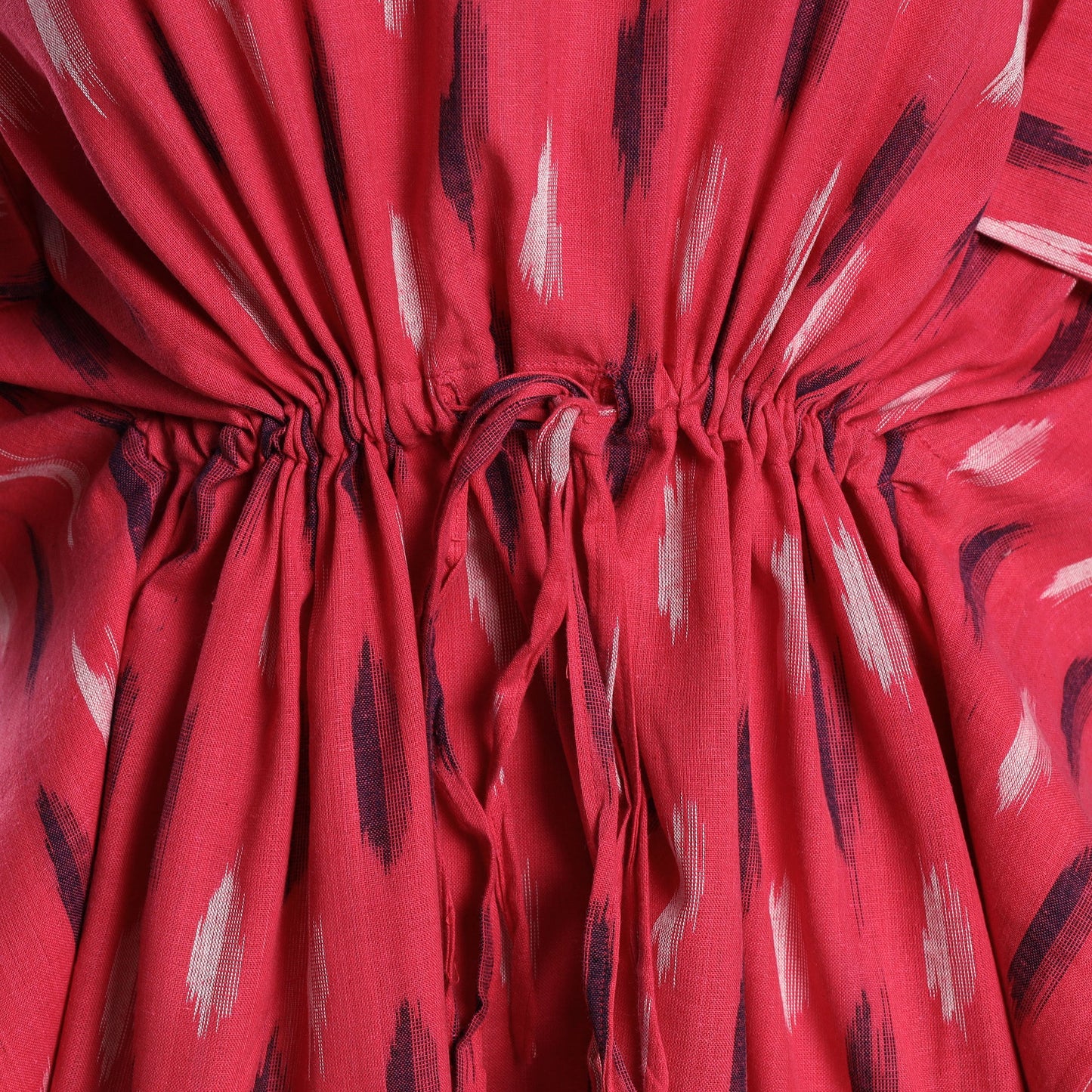 Buy Ikat Weave Cotton Kaftan with Tie-Up Waist Online at iTokri.com