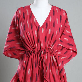 Buy Ikat Weave Cotton Kaftan with Tie-Up Waist Online at iTokri.com