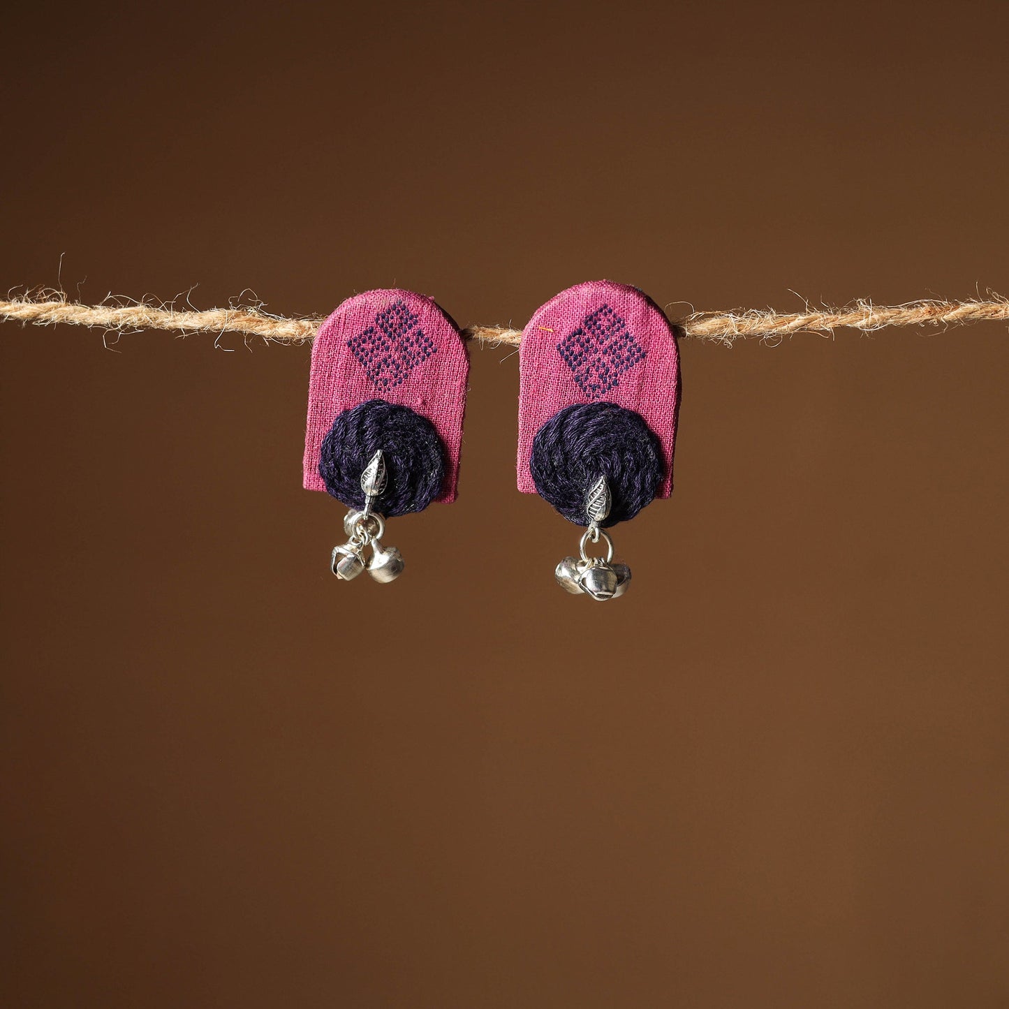 Nikhat Thread Work GS Fabart Earrings 