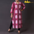  iTokri Casuals - Authentic Shibori Tie-Dye Long Kurta 