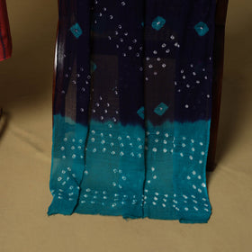 Jacquard cotton 2pc unstitched dress material with earrings