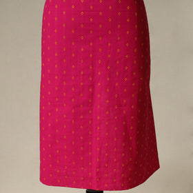 Jacquard cotton 2pc unstitched dress material with earrings