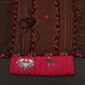 Jacquard cotton 2pc unstitched dress material