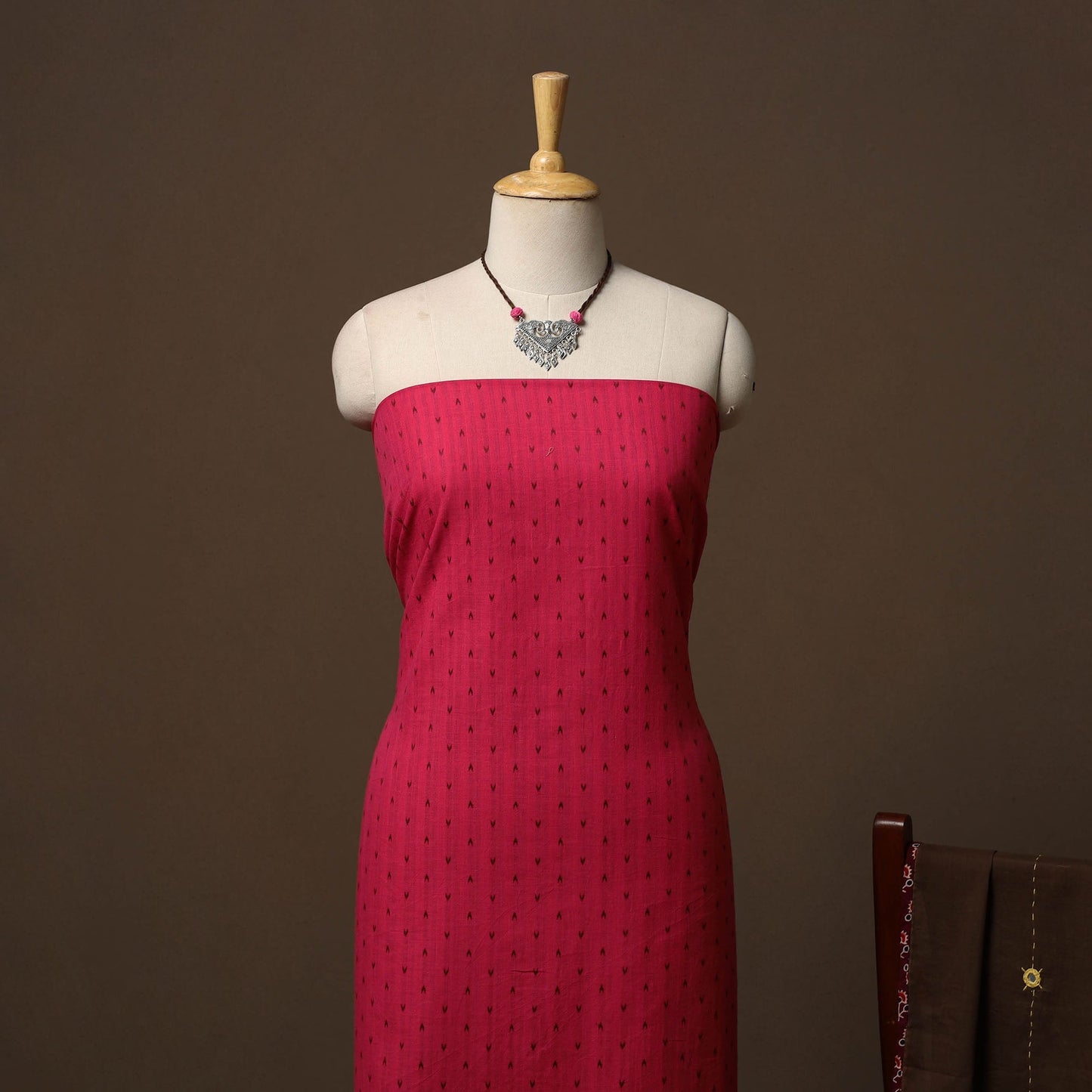 Jacquard cotton 2pc unstitched dress material