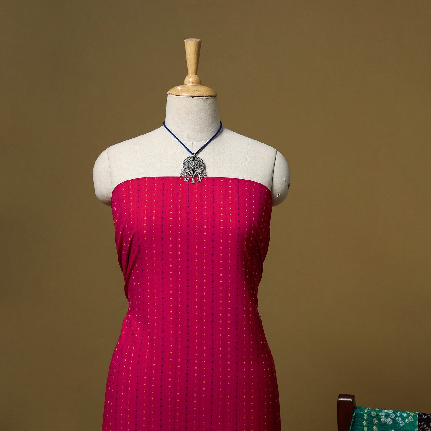 Jacquard cotton 2pc unstitched dress material