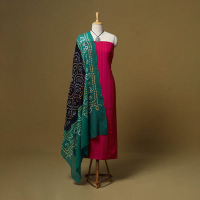 Jacquard cotton 2pc unstitched dress material
