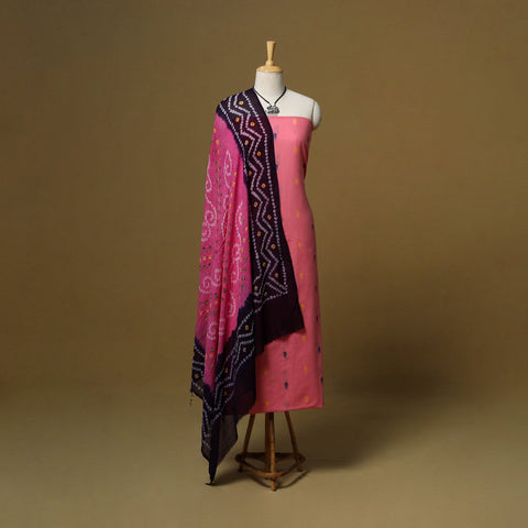 Jacquard cotton 2pc unstitched dress material