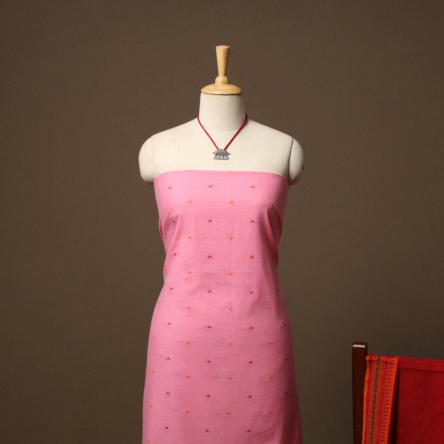 Jacquard cotton 2pc unstitched dress material