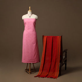 Jacquard cotton 2pc unstitched dress material