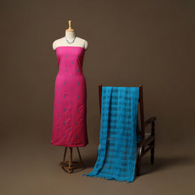 Jacquard cotton 2pc unstitched dress material