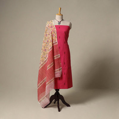 Jacquard cotton 2pc unstitched dress material