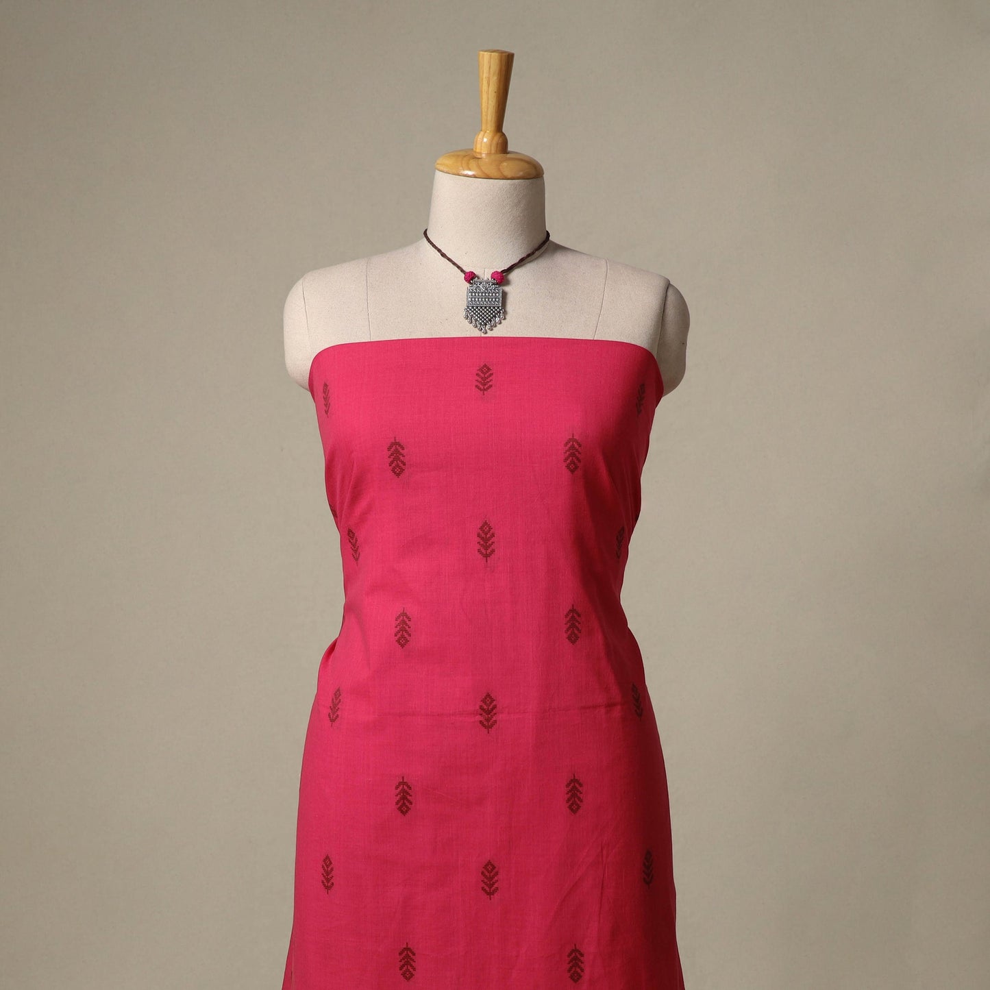 Jacquard cotton 2pc unstitched dress material