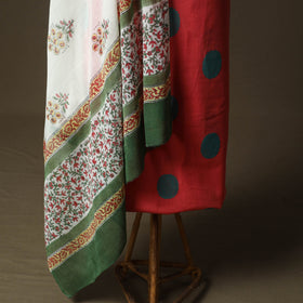 Jacquard cotton 2pc unstitched dress material kurta set 01