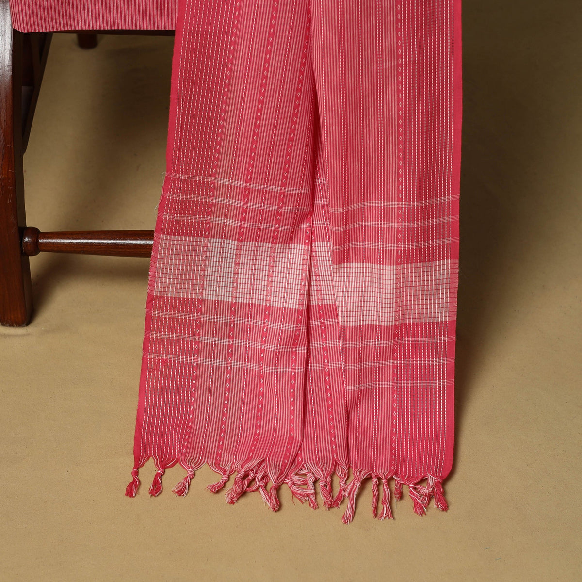 Jacquard cotton 3pc unstitched dress material 112
